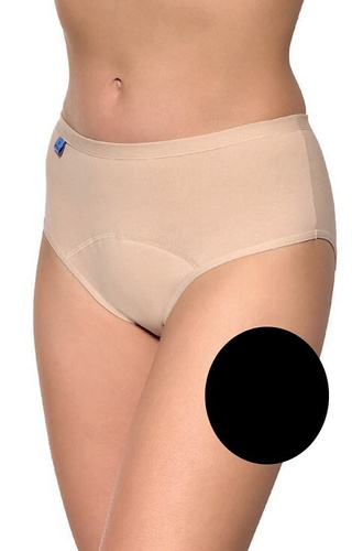 002 Gabidar braga de mujer negra - para incontinencia, algodón, antibacteriana