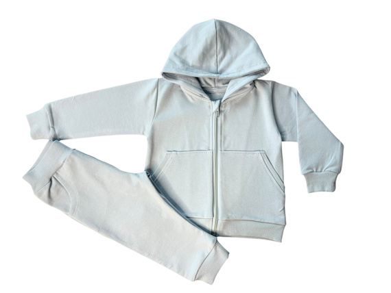 Mamatti DR2152 Conjunto de chándal azul niño - sudadera con capucha y pantalón con banda elástica