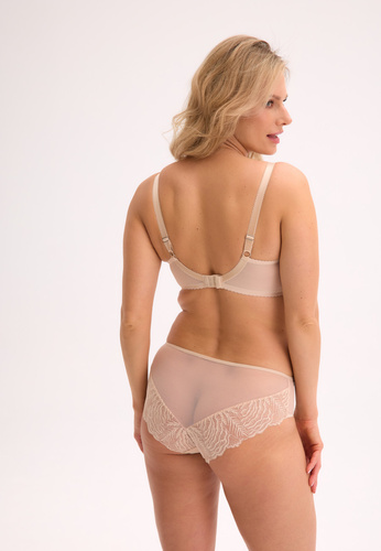 BS 1228 Sujetador Isla Semi-Soft - semitransparente, encaje, elegante Gaia beige