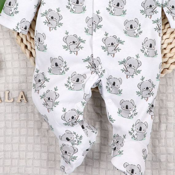 ABN-5206 Pijama enterizo para bebé Nini Sweet Koala 100% algodón orgánico