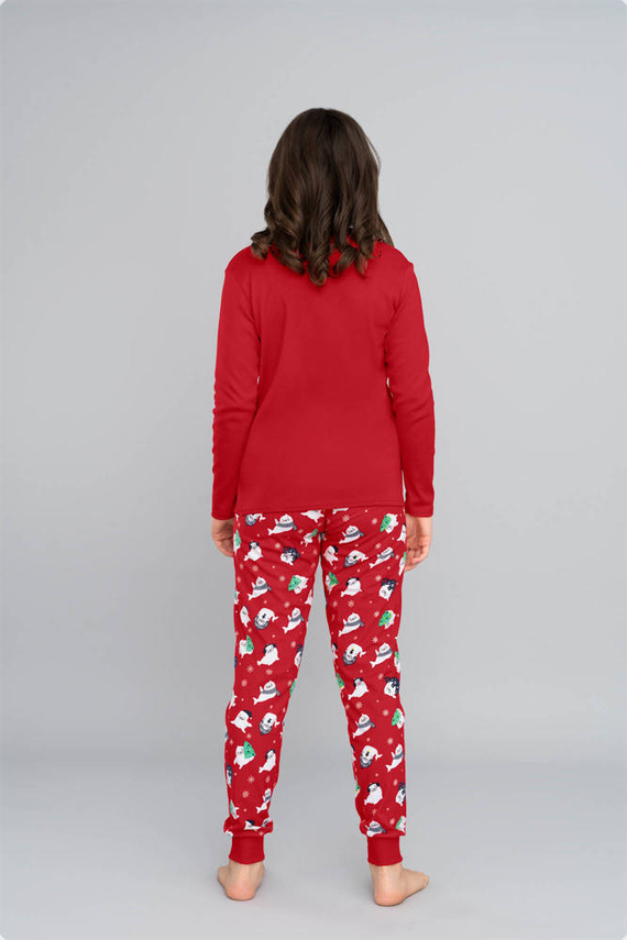 Kasjana Pijama de niña Italian Fashion- rojo/estampado rojo