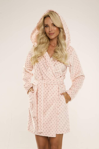 546 Albornoz corto de mujer Melanie Forex - Salmón