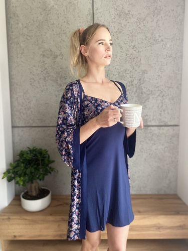 465 Camisón sin tirantes Mia Forex - azul marino