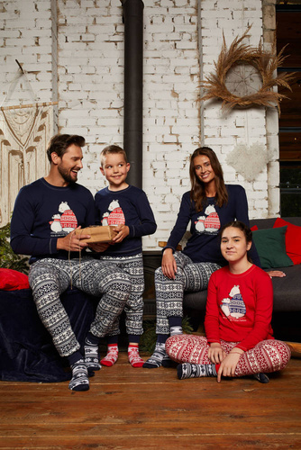 Arktyka Pijama de hombre Moda Italiana - azul marino