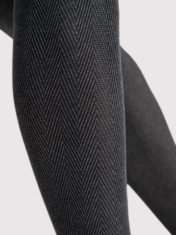 G 6128 Velda Fiore 40 den melange - medias elegantes con estampado decorativo