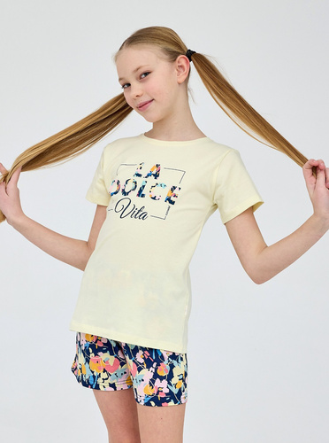 Pijama de niña Cornette Young Girl 788/114 Dolce Vita, 100% algodón