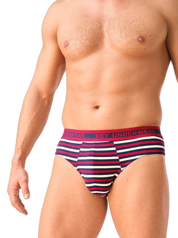 Slips para hombre Key MPP 365 B26 de algodón ajustados con cintura ancha