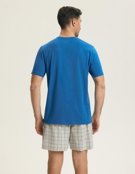 Pijama hombre Henderson 43453 Nori azul – 100% algodón, verano