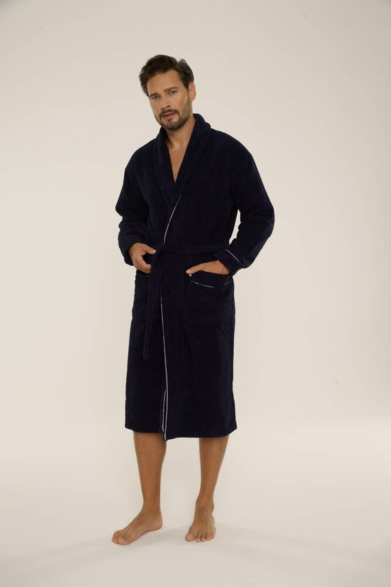 735 Bata de hombre Manuele De Lafense - azul marino