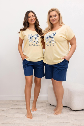 Pijama mujer Regina 4012 algodón Mickey Mouse corto cómodo