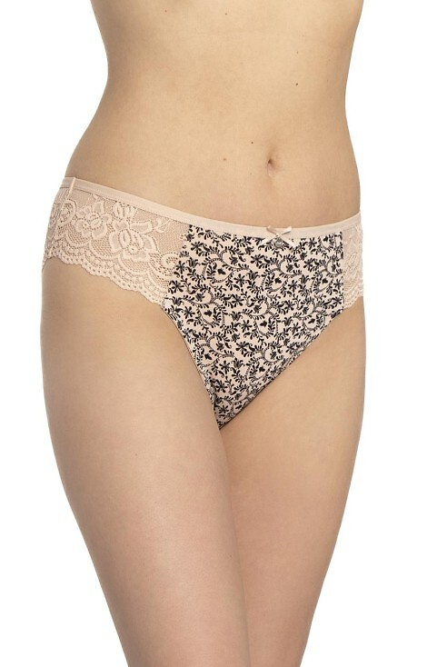 L-1587 Pack de dos braguitas Lama para mujer, 95% algodón, cómodas y clásicas