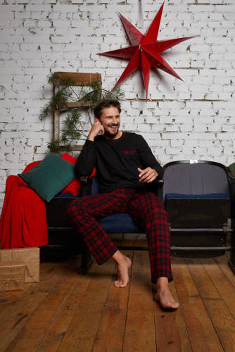 Pijama de hombre Zeman Italian Fashion - negro/estampado