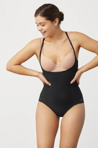 Body moldeador con escote abierto 19621 Ysabel Mora adelgazante negro
