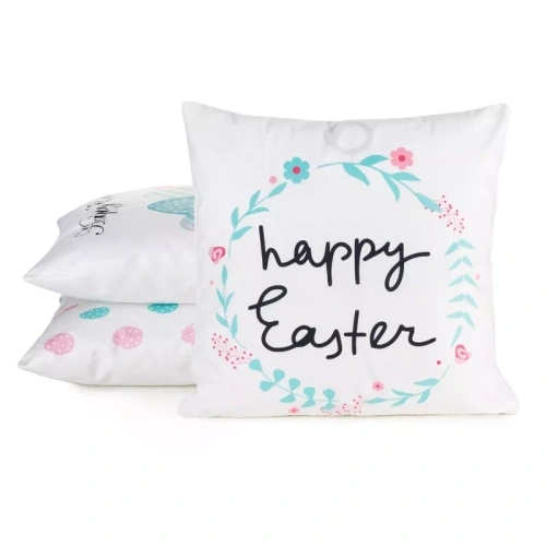 Eurofirany Wiosna 4– funda de cojín decorativa pascual elegante