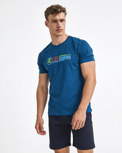 Cornette F&Y 500/54 Los Angeles– pijama adolescente para niño 100% algodón con manga corta