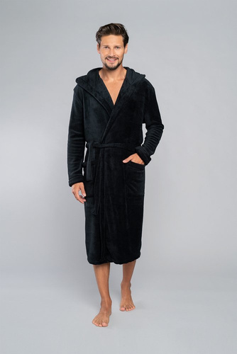 Mimas Albornoz para hombre con capucha Italian Fashion- grafito