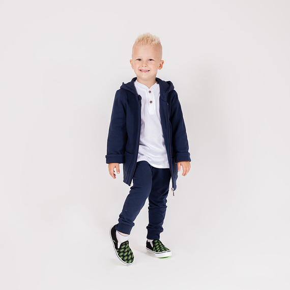 219288 Willy sudadera para niños Nicol - azul marino con capucha y orejas