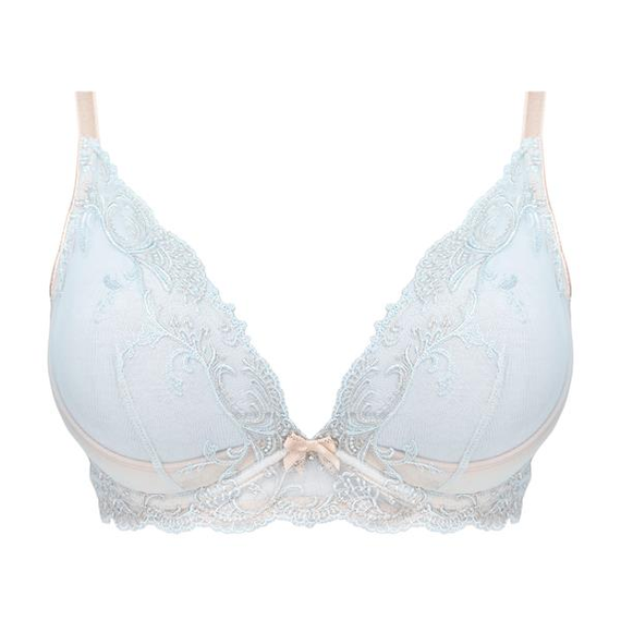 Francesca Bras Unikat Soft - suave, beige-azul, elegante encaje