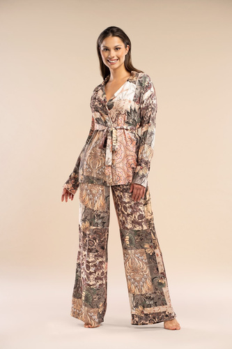 Forever Belle Reverie pantalón de pijama de viscosa satinada, elegante y cómodo