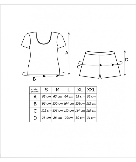 Star Short Pijama de mujer Donna - azul, manga corta, short, 100% algodón