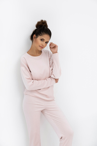 Pijama Harmony Velour Homewear Sensis - Producción polaca, manga larga y pantalón
