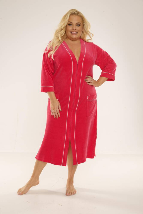 974 / 352 Bata de mujer Velour Forex - frambuesa