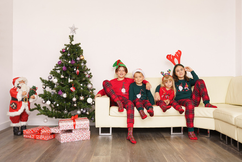 Pijama Santa Claus niña Italian Fashion- verde