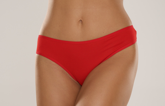 004 Limited Braguitas de mujer De Lafense - clásicas, tiro bajo, viscosa - rojo