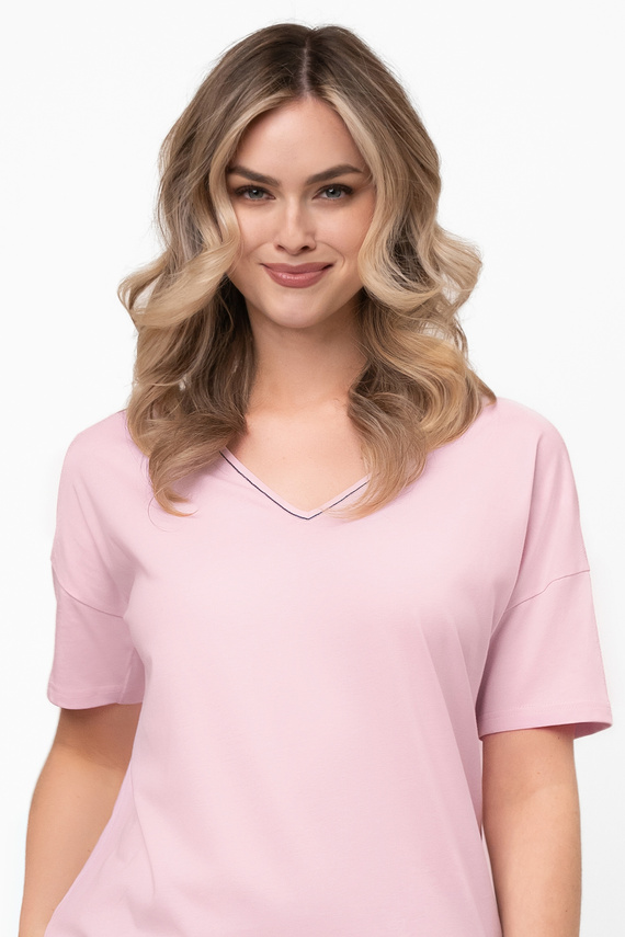 Pijama de algodón para mujer Marisal - manga corta, pantalón corto Moda Italiana