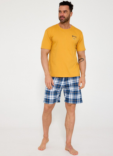 Pijama hombre Cornette 326/213 Montana 2 100% algodón manga corta