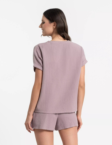 Moraj PDD3500-019 Mocca – pijama mujer 100% algodón muselina