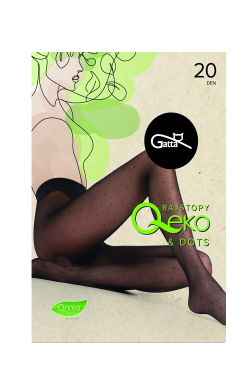 Medias mujer Gatta Q-Eko & Dots 20 den – medias mate con puntos