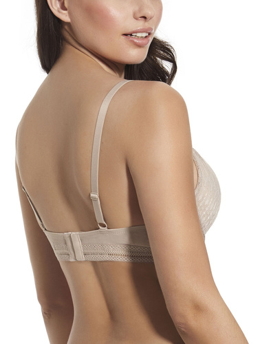 Martina Bralette beige con aros y copas Selene