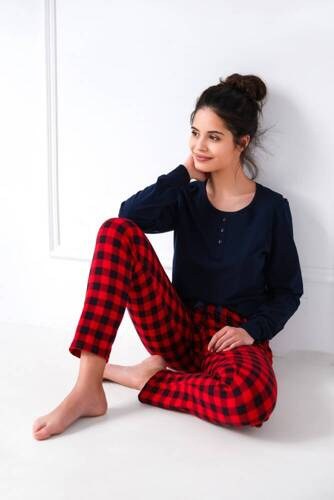 Bonnie Sensis pijama de mujer - azul marino