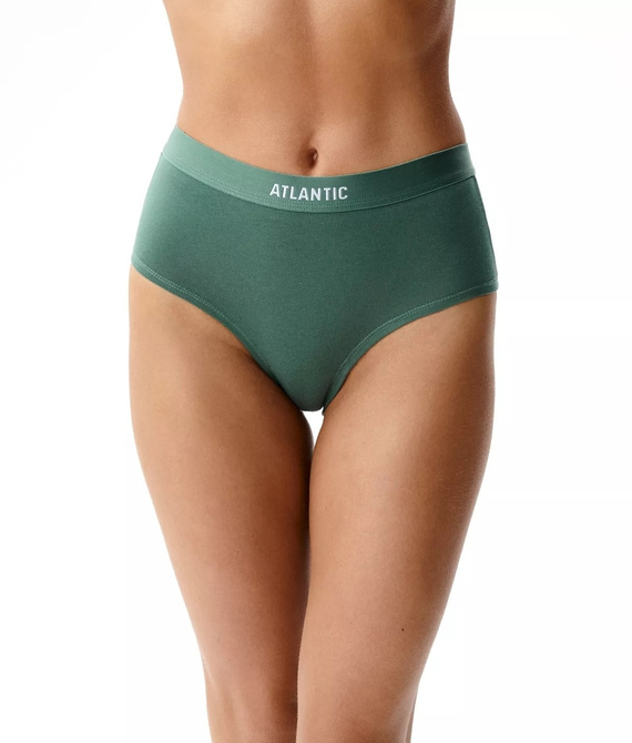Atlantic 3CLP-009/Z26 Maxi Sport Braguitas para mujer 95% algodón 3 unidades rosa-marrón