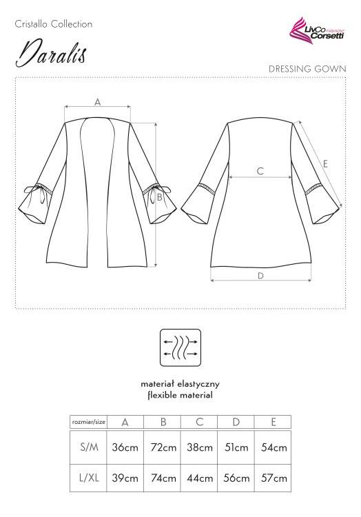 Daralis LC 90222 Cristallo Colección Bata de mujer LivCo Corsetti