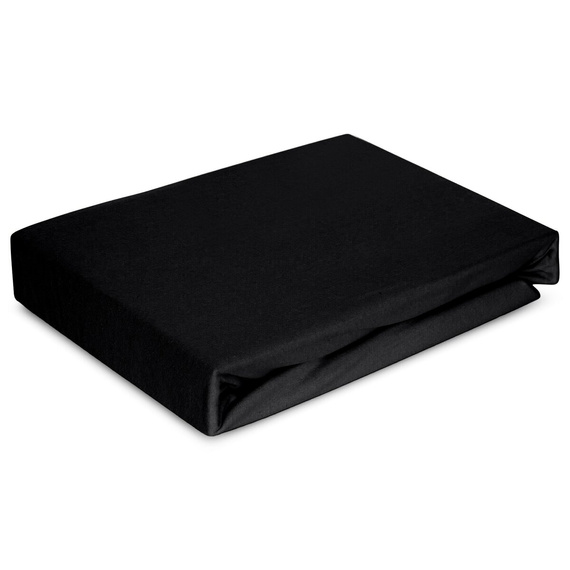 Sábana ajustable Jersey 4 Eurofirany con goma algodón elastano 190 g/m² negro