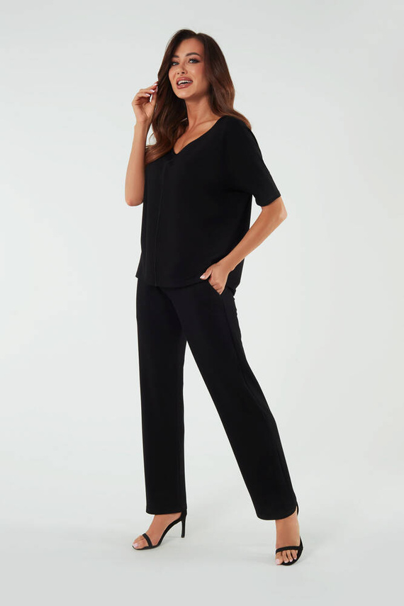 Soler Pantalones largos Mujer Moda Italiana - negro
