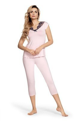 384 Clarisse Pijama 3/4 mujer - rosa
