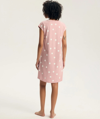 Henderson Gitte 45426 Camisón 100% Algodón Dusty Rose Manga Corta