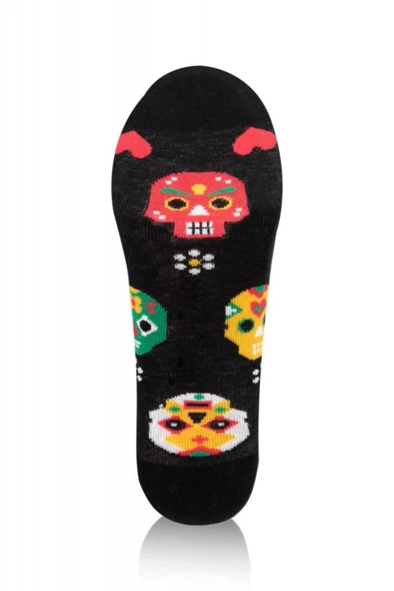 S134D Muerto Calcetines largos Moda Italiana - negro