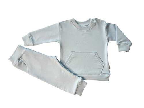Mamatti DR2567 conjunto de chándal para niño - sudadera y pantalón en tono azul