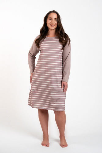 Camisón Oda Moda Italiana - estampado capuchino