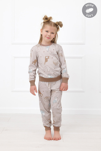 Italian Fashion Filka pijama infantil Mega Soft larga con gatos cálida