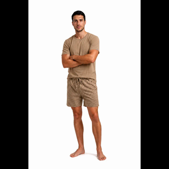Sesto Senso 7268 Latte Pijama corta para hombre 100% algodón confort