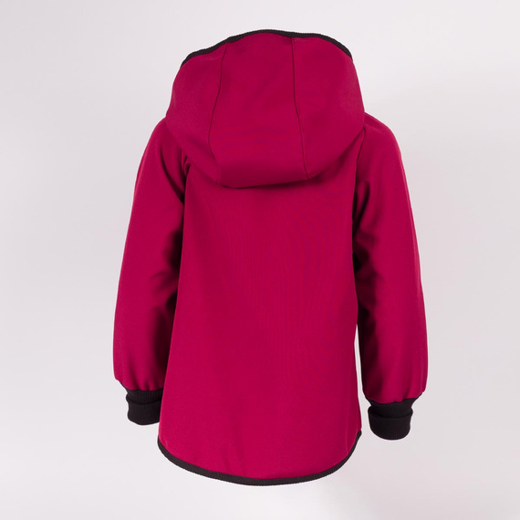 229002 Nicol Chaqueta softshell para niña con capucha, forro polar, reflectante - burdeos