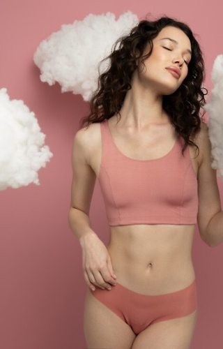 Mousse Classic Julimex- coral - braguitas sin costuras para mujer, ultraligeras, invisibles bajo la ropa