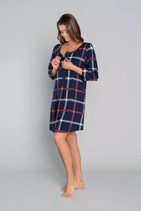 Izera camisa de lactancia para mujer manga 3/4 Moda Italiana - estampado