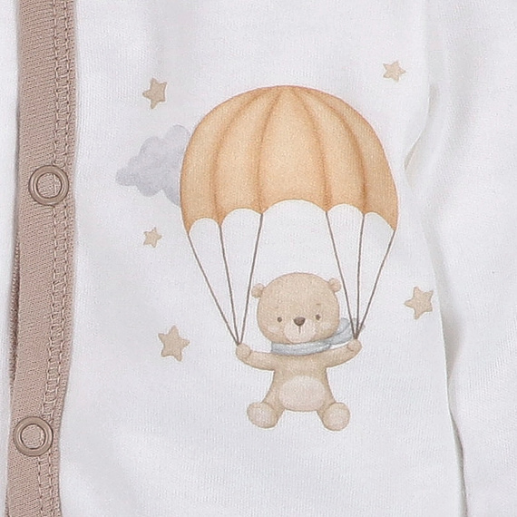 ABN-5507 Pijama para bebé Sky Journey Nini | Algodón orgánico, cierre con automáticos