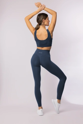 Leggings de mujer SPAIO Flex Innergy 2.0 azul marino - sin costuras, sujeción y recuperación